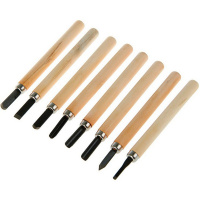 Набор резцов 8шт 14см металл/дерево Y7963-18