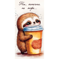 Конверт для денег "Ты, конечно, не кофе..." 167х83мм 0317.916