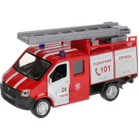 Машина "Газель пожарная Next" красная, инерционная, металл 15см (открыв. двери) NEXTFIR-15FIR-RD