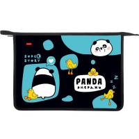 Папка на молнии А4 "Панда энерджи" 245х340х40мм 1 отделение пластик AMc_03034/090133