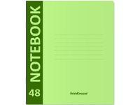 Тетрадь А5+ 48л клетка "Neon зеленый" на скобе мягкая пластиковая обложка 46935