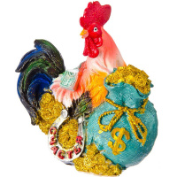 Копилка Петух 11,5см смола 4 вида Y3588-16