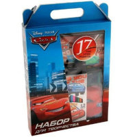 Набор канц."Cars" CRS2M-12S-SET2-BOX (ножницы,цв.каран., цв.бум.и картон, альбом,фартук)