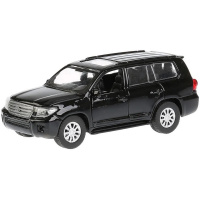 Машина "Toyota Land Cruiser" черная, инерционная, металл 12,5см (открывающиеся двери) CRUISER-BK