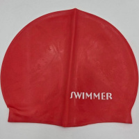 Шапочка для плавания 21,5см красная 2039-292