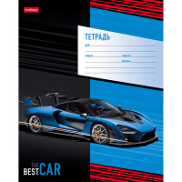 Тетрадь А5 12л клетка "Best Cars" на скобе, 5 дизайнов 12Т5В1/062623