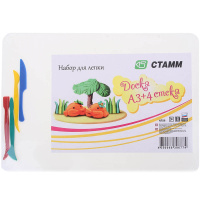 Набор для лепки: доска А3, 4 стека НЛ36