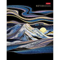 Тетрадь на кольцах А5 160л клетка "Золотые склоны гор" 7БЦ матовая ламинация 160ТК5В1_29685/081597