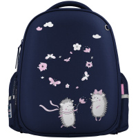 Рюкзак "Ежики. Романтика" 30х38х20см, 1000гр, 2 отделение, 2 кармана, синий 12-001-126/02