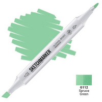 Маркер спиртовой двухсторонний "Sketchmarker" зеленая ель SM-G112