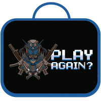 Папка с ручками 33,5х26х6см "Play again?" ткань ПШ-11 Папка с ручками 33,5х26х6см "Play again?" ткань ПШ-11