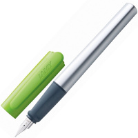 Ручка РП "Lamy Nexx 086" A синяя, корпус зеленый трехгранный, резиновый грип, металл 4000600