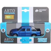 Машина "Volkswagen Amarok" синяя, инерционная, металл 17,5см (свет, звук, откр.двери) JB1251274