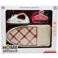 Гладильный набор 43,5х37х9см пластик (доска 35х17,5см, утюг, сушилка, вешалки) LT391948