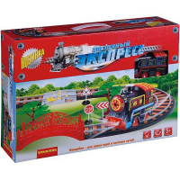 Железная дорога "Восточный экспресс" Паровоз + 1 вагон, 45х31х9см, длина пути 154см SW7103