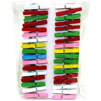 Прищепки 25мм ассорти, 36 шт/уп. Y8180-19