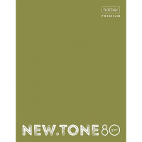 Тетрадь на кольцах А5 80л клетка "NEWtone Pastel Олива" глянцевая ламинация 80ТК5A1_05053/067714