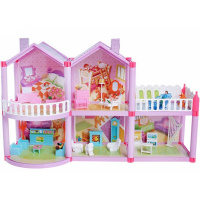 Дом для куклы сборный, пластик (70 деталей) 2000264/BY-3001