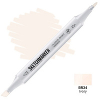 Маркер спиртовой двухсторонний "Sketchmarker" слоновая кость SM-BR34