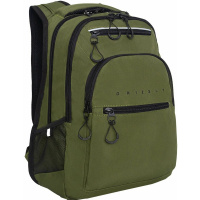 Рюкзак 31х43х20см, 790гр, 3 отделения, 4 кармана, черный/хаки RU-531-1/2