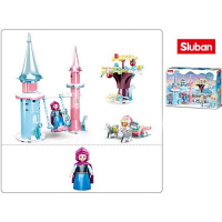 Конструктор "Сказка о Зиме. Качели" 135 деталей 24х19х4,5см пластик (1 фигурка) M38-B0895