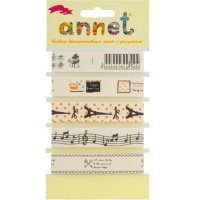 Набор  декор.лент  16 мм 5*5цв музыка  LRS -008