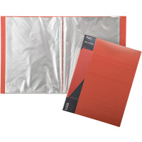 Папка 80 вкладышей "Standard" А4 пластик 0,80мм красная 80AV4_00115/039802