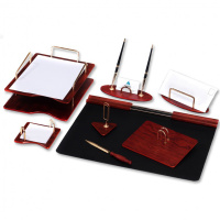 Набор настольный 8 предметов, красное дерево 8S-1A/811866