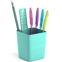 Набор настольный "Base Pastel" 18,5х8х23см 6 предметов, пластик, мятный 53687