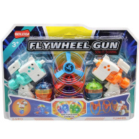 Набор волчков с запускным устройством 34х25см (2 пистолета, 4 вертушки) пластик 2084638/2228A