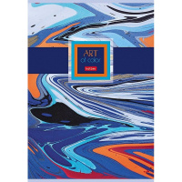 Тетрадь А4 96л клетка "Эбру. Воздушные облака" на скобе глянцевая ламинация 3 дизайна 063906