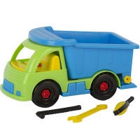 Конструктор "Самосвал" 23 детали, пластик (отвертка, шестигранник, ключ гаечный) У888