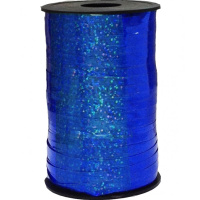 Лента упаковочная 0,5см х 1м, голография, синяя Y7027-18
