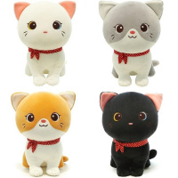 Кошка с шарфиком 20см ассорти MW2266