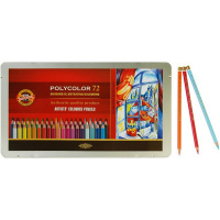 Карандаши 72 цвета "Polycolor" шестигранные дерево, металл 3827