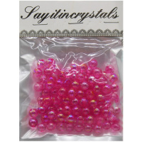Набор бусин 8мм 13х10см розовый Y9022-19