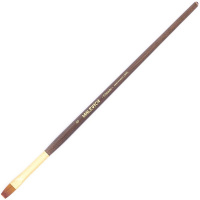 Кисть синтетика плоская №8 средняя ручка "Claude" 754108