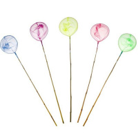 Сачок с бамбуковой ручкой L-100см, d-24см, 5 цветов Y6317-17