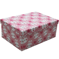 Коробка подарочная "Зайчики" 24х17х10,5см картон M10-111