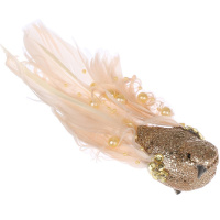 Украшение декоративное "Птица" 17х4х5,5см, золото 374-467