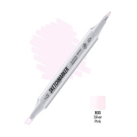 Маркер спиртовой двухсторонний "Sketchmarker" серебристо-розовый SM-R35