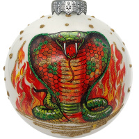 Шар 100мм "Змея-кобра" в подарочной упаковке КУ-100-244051