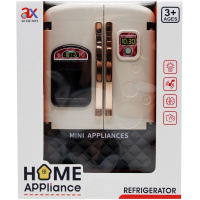 Холодильник 19х12,5х8см с набором продуктов 6 предметов (свет, звук) LT391922