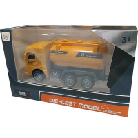 Машина "Стройка. Машина с цистерной" инерционная, пластик 12х6,5х5см, ассорти LT354447