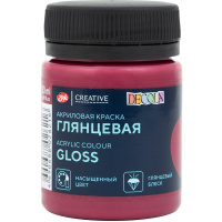 Краска акриловая 50мл марсала глянцевая Декола 2928392