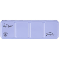 Пенал для акварели на 21 кювету, с палитрой, металл, светло-голубой 2011301446