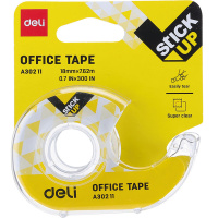 Клейкая лента 18мм х 7,62м кристально-прозрачная, в блистере EA30211