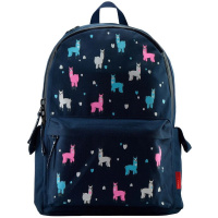 Рюкзак "Сказочная лама" 40х30х17см, 600гр, 1 отделение, 3 кармана, синий 12-003-069/02