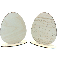 Заготовка для декорирования "Набор пасхальных яиц" 16см 2шт фанера 3мм 030015