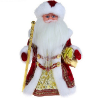 Дед Мороз 30см в красной шубе (звук) Y2872-15